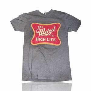 Koe Wetzel High Life Men's Graphic T-Shirt Gray Size Small Concert Tee